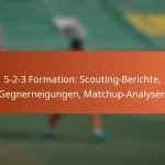 5-2-3 Formation: Scoutingberichte, Gegnerneigungen, Matchup-Analysen